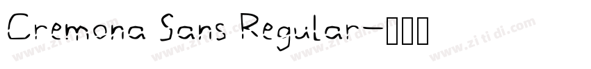 Cremona Sans Regular字体转换